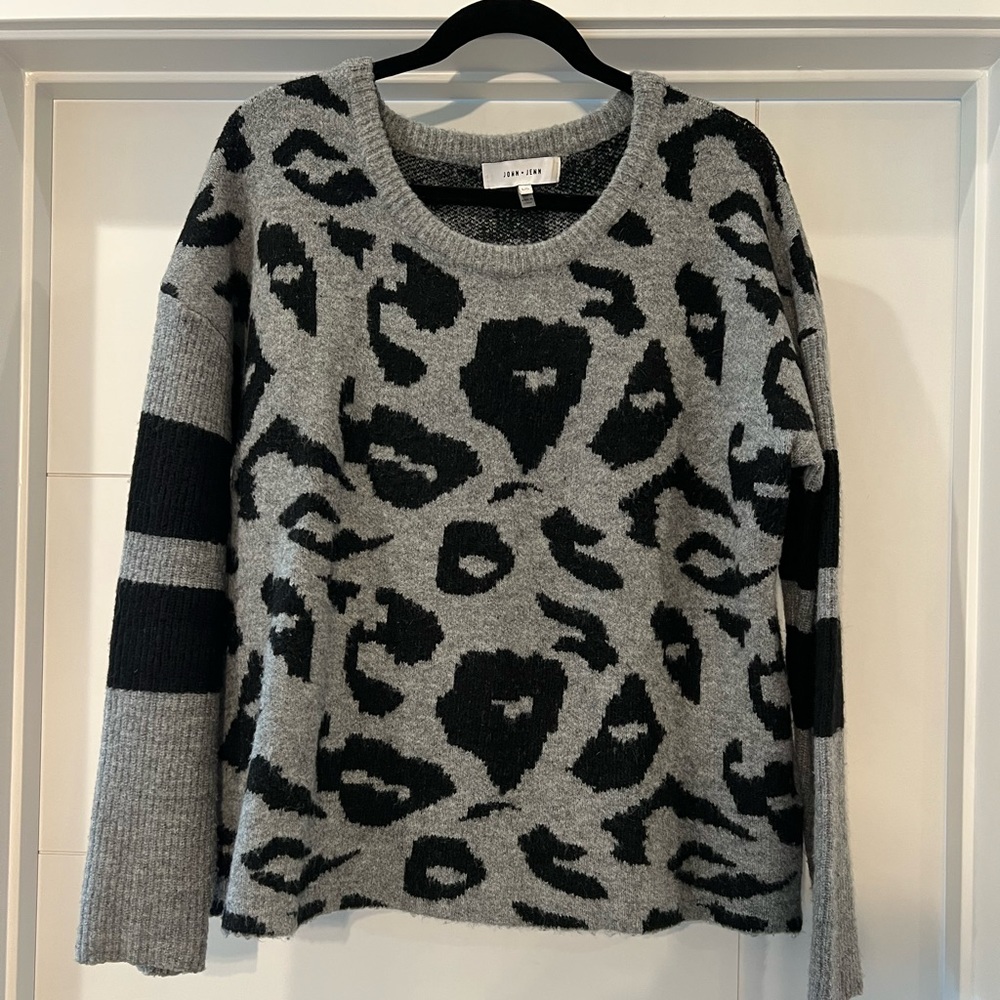 Animal print sweater
